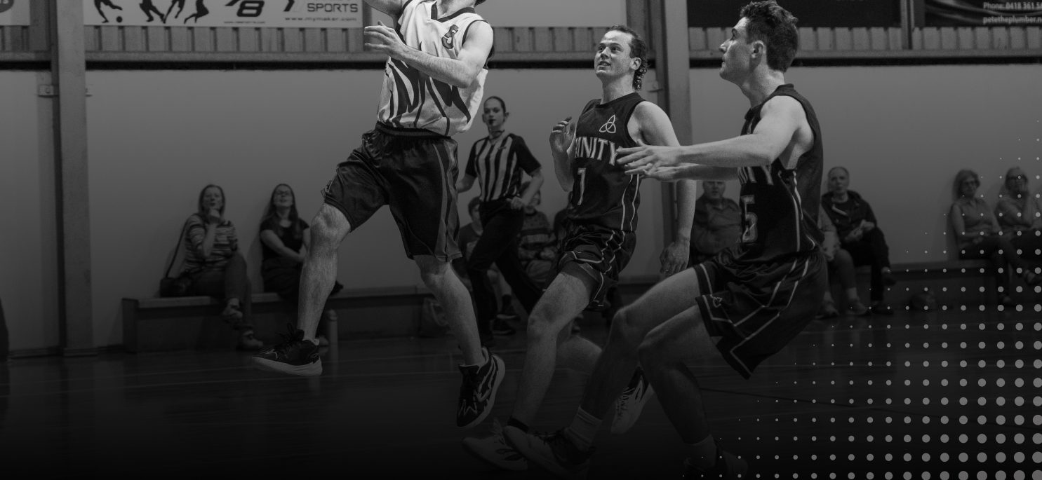 A player going up for a layup